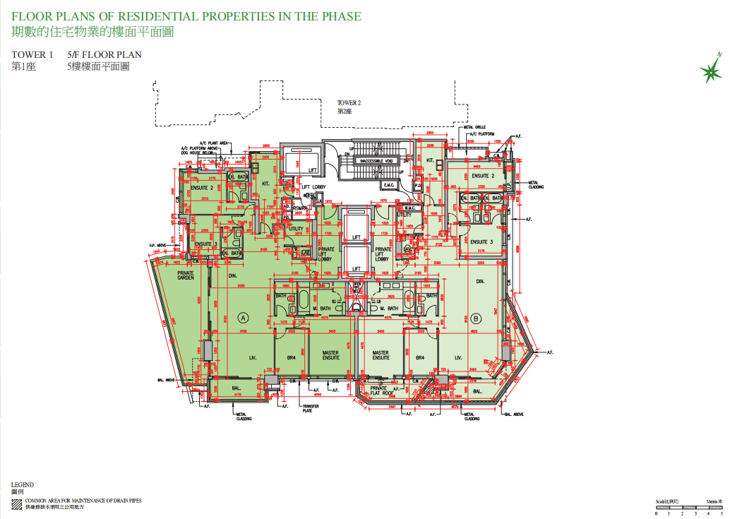 Beacon Peak 總平面圖 九龍畢架山項目整體布局